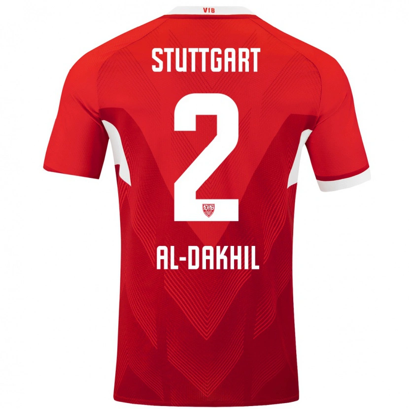 Danxen Herren Ameen Al-Dakhil #2 Rot Weiß Auswärtstrikot Trikot 2024/25 T-Shirt Schweiz