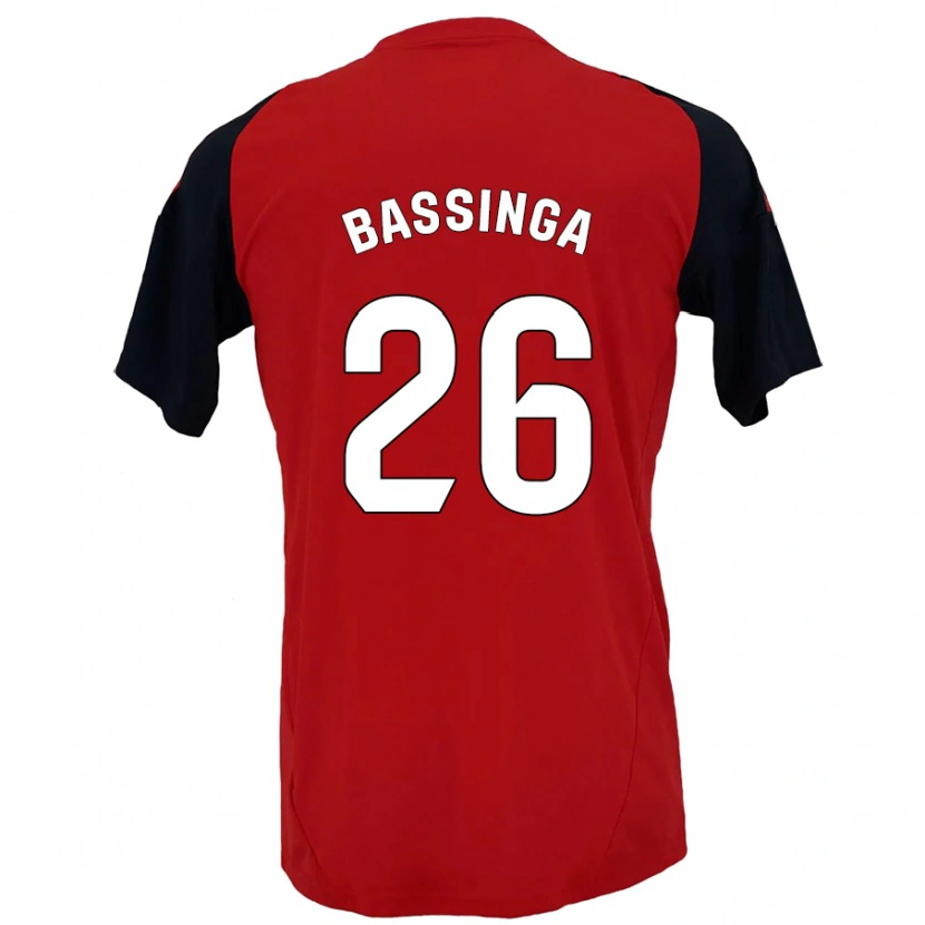 Danxen Herren Aboubacar Bassinga #26 Rot Schwarz Heimtrikot Trikot 2024/25 T-Shirt Schweiz