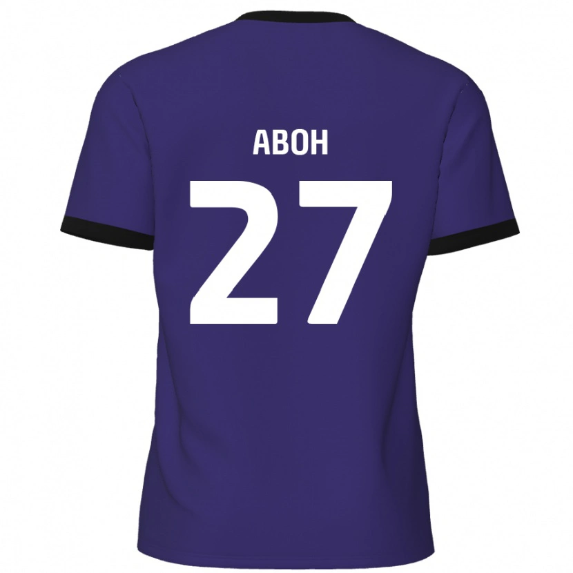 Danxen Herren Ken Aboh #27 Lila Auswärtstrikot Trikot 2024/25 T-Shirt Schweiz