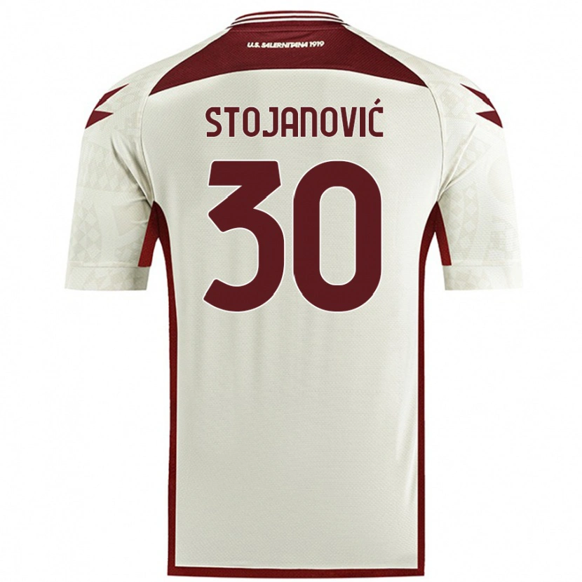 Danxen Herren Petar Stojanović #30 Cremefarben Auswärtstrikot Trikot 2024/25 T-Shirt Schweiz