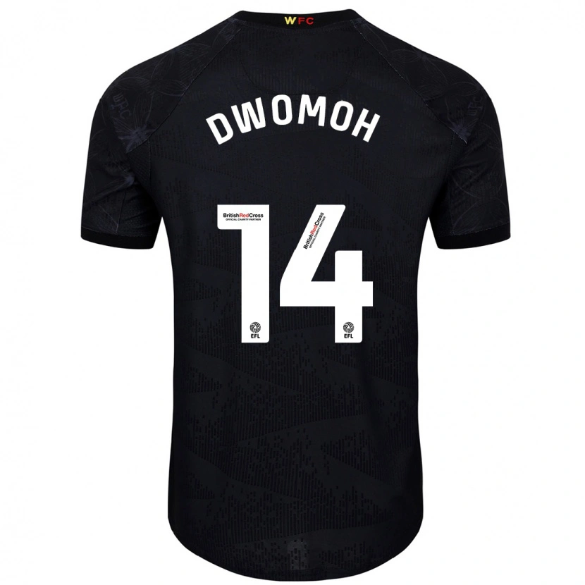 Danxen Herren Pierre Dwomoh #14 Schwarz Weiß Auswärtstrikot Trikot 2024/25 T-Shirt Schweiz