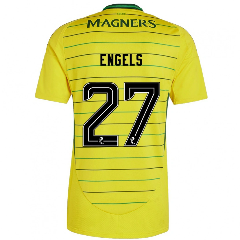 Danxen Damen Arne Engels #27 Gelb Auswärtstrikot Trikot 2024/25 T-Shirt Schweiz